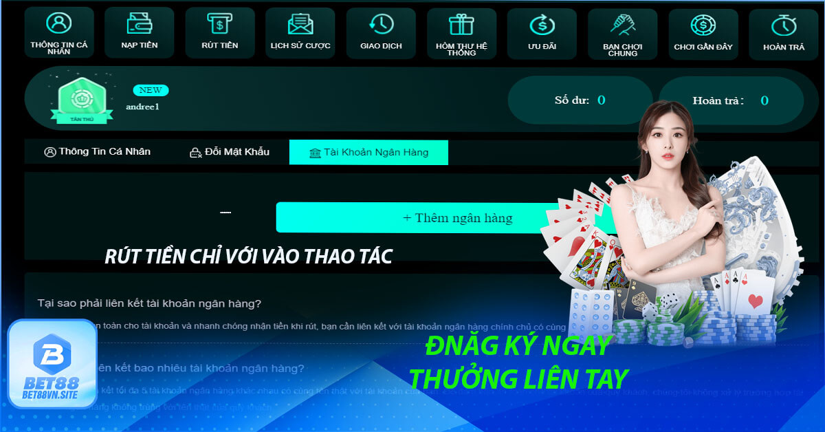 Người chơi cần đáp ứng yêu cầu của bet88 khi rút tiền